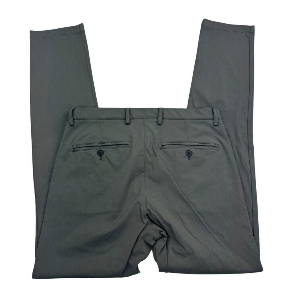 Theory Chino Pants Mens 30 Gray Slash Pockets Flex Waist slim Zaine Neoteric